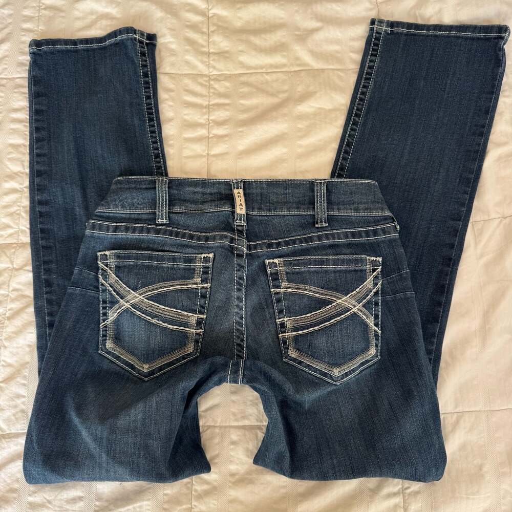 Ariat R.E.A.L. Mid Rise Stretch Entwined Boot Cut Jeans